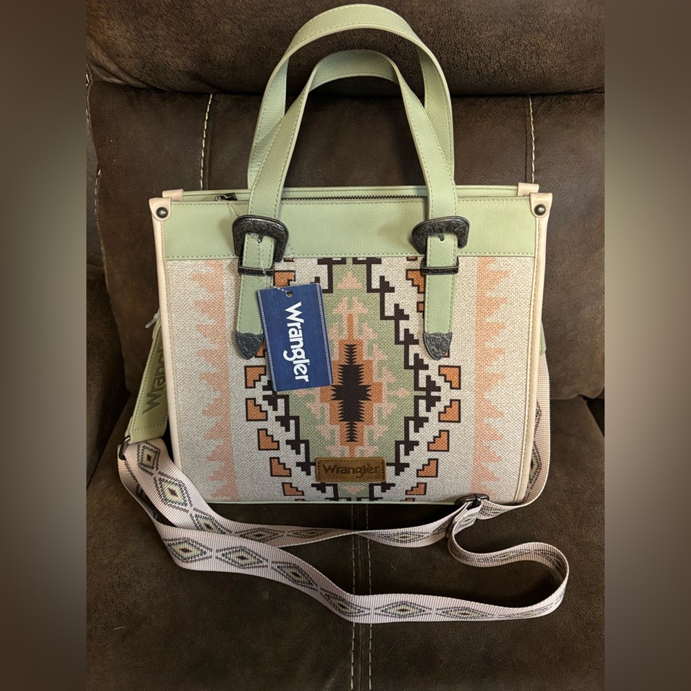 NWT Wrangler Aztec Satchel